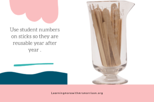 Classroom Management Idea:Using Equity sticks