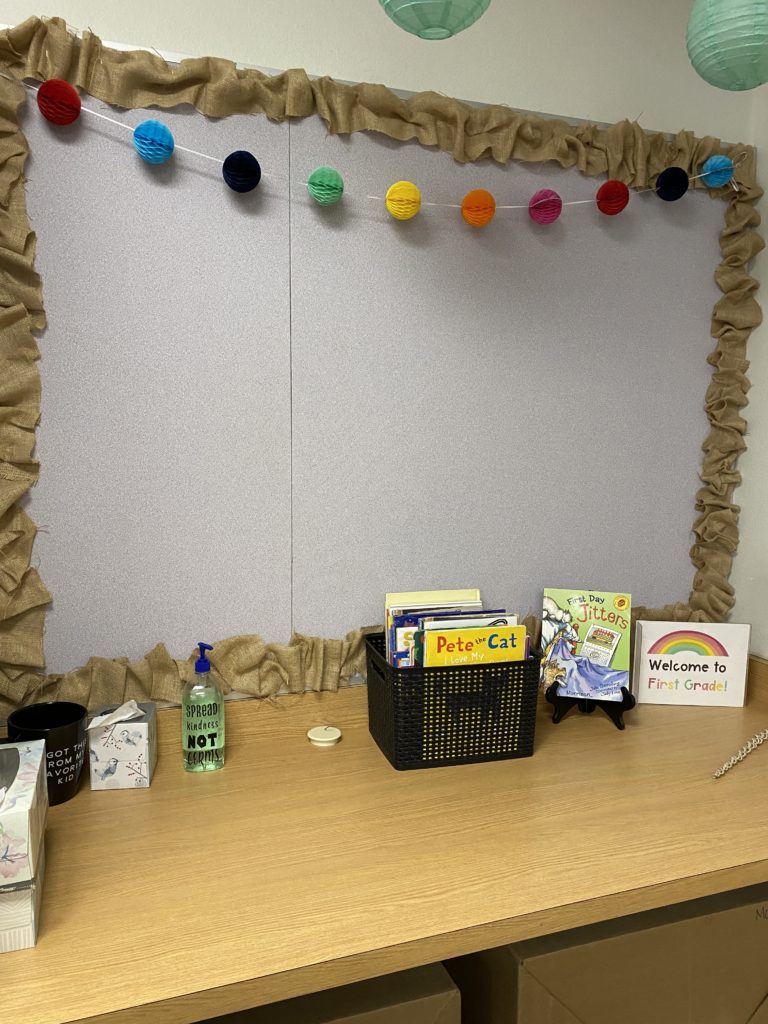 classroom tour- bulletin board