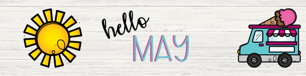 Animated Hello May Google Classroom Banner